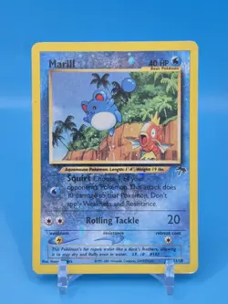 Pokemon TCG Marill Southern Islands Reverse Holo 11/18 *Two (2) Swirls* HP - Image 1