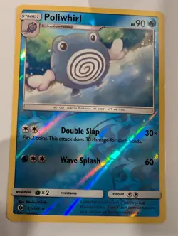 Poliwhirl 31/149 - Sun & Moon Base Set Pokemon Reverse Holo Foil Nice! - Image 1