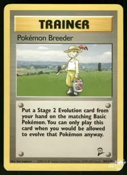1999 Heavily Played Pokemon Pokemon Breeder 76/102 Base Set - Image 1