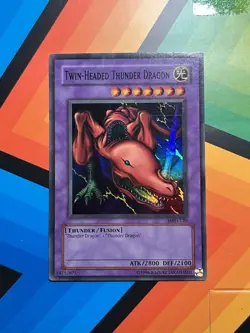 Twin-Headed Thunder Dragon - MRD-EN120 - Super Rare - Unlimited Yugioh LP - Image 1