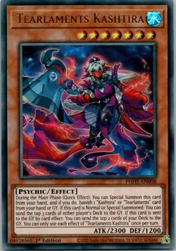 Yugioh Tearlaments Kashtira PHHY-EN008 1st Edition Ultra Rare NM - Image 1