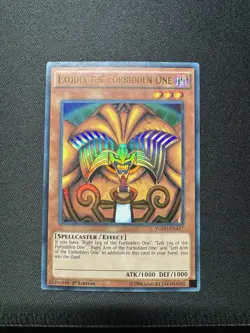 Yugioh Exodia the Forbidden One YGLD-ENA17 Ultra Rare 1st Edition LP - Image 4
