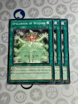 3x Spellbook of Wisdom - Common (LP) Yugioh Playset - Image 1