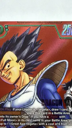 Vegeta | SB01-025 | SR Alt Art | Dragon Ball Fusion World | Manga Booster 01 - Image 5