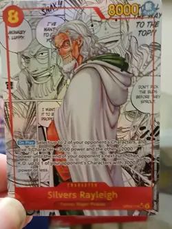 Silvers Rayleigh Manga Alt Art English OP08-118 Two Legends Mint condition - Image 1