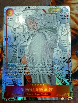 Silvers Rayleigh Manga Alt Art English OP08-118 Two Legends Mint condition - Image 2