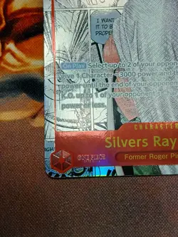 Silvers Rayleigh Manga Alt Art English OP08-118 Two Legends Mint condition - Image 4
