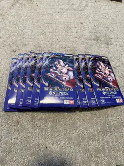 14 x One Piece OP14 THE AZURE SEA’S SEVEN - Sleeved Booster Packs SHIPS SAME DAY - Image 1