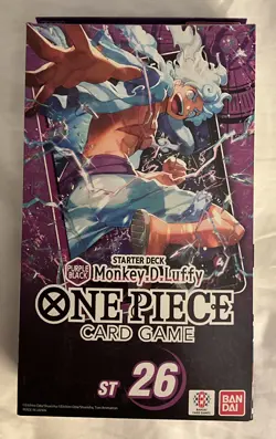 One Piece Purple Black Starter Deck 26 Luffy ST-26 OP-11 Booster Included New! - Image 1