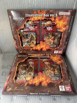 (LOT OF 2) Bandai One Piece CCG Illustration Box VOL 5 NEW SEALED! In Hand - Image 1