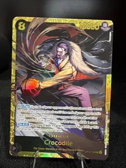 Crocodile -OP14-120 SEC One Piece TCG The Azure Sea's Seven Foil - Image 1