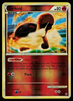 Pokemon Card - Torkoal Unleashed 25/95 Reverse Holo - Image 1