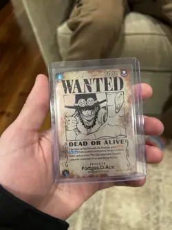 One Piece Card Game Portgas D. Ace SEC Card OP13-119 Wanted Poster Mint - Image 1