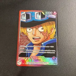 Bandai One Piece Card Game Sabo OP13-004 Carrying on His Will (Alt Art Foil) - Image 1
