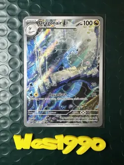 Dragonair 181/165 Scarlet & Violet 151 Full Art Ultra Rare Holo Pokemon Card LP+ - Image 1