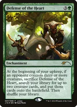 Defense of the Heart - Foil Promo Judge Gift Cards LP MTG - Image 1