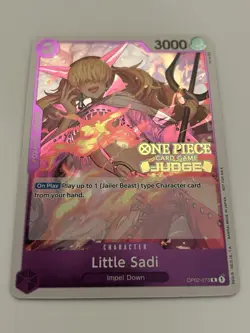 Little Sadi (Judge) OP02-073 One Piece Promotion Cards Foil - Image 1