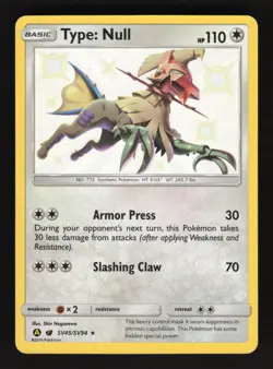 Type: Null SV45/SV94 Pokemon Hidden Fates Holo Card - Image 1