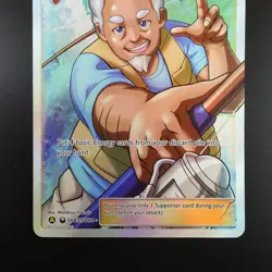 Fisherman SV83/SV94 Pokemon Hidden Fates Holo Full Art Card - Image 3