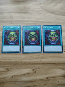 Yu-Gi-Oh! - Pot Of Greed 3X - Full Playset Of Cards - YGLD-ENB26 - Image 2