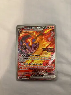Pokemon TCG Team Rockets Moltres EX Card 229/182 stamped - Image 1
