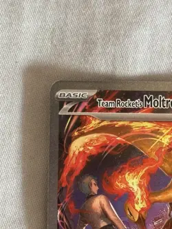 Pokemon TCG Team Rockets Moltres EX Card 229/182 stamped - Image 3