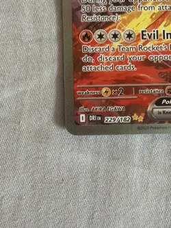 Pokemon TCG Team Rockets Moltres EX Card 229/182 stamped - Image 5