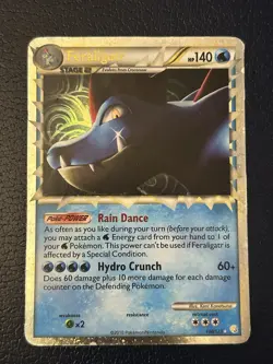Pokemon TCG Feraligatr Prime HeartGold SoulSilver Card 108/123 - Image 1