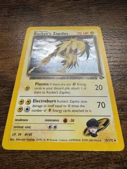 Rockets Zapdos Holo Card Gym Challenge 15/132 - Image 2