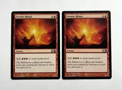 MTG MAGIC THE GATHERING 2 CARD PYRETIC RITUAL MINT CORE M11 INSTANT ♨ - Image 1