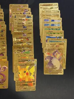 Pokemon Gold Foil Playing Cards Lot of 44 - Image 2
