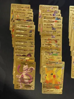 Pokemon Gold Foil Playing Cards Lot of 44 - Image 3