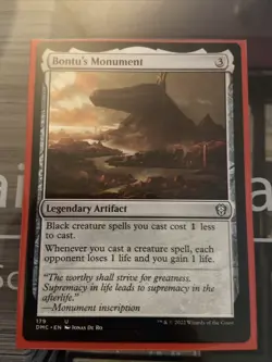 Bontu's Monument Commander Magic the Gathering Uncommon Card - Image 1