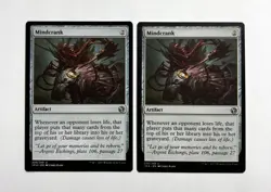 MTG MAGIC THE GATHERING 2 CARD MINDCRANK MINT SILVER ICONIC MASTERS ARTIFACT ♨ - Image 1