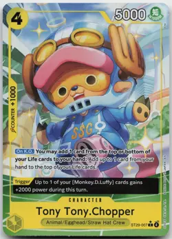 Tony Tony Chopper ST29-007 Parallel Starter Deck Promo One Piece Card English - Image 1