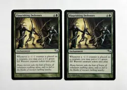 MTG MAGIC THE GATHERING 2 CARD FLOURISHING DEFENSES MINT SILVER SHADOWMOOR ♨ - Image 1