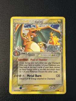 Pokemon TCG Charizard EX Crystal Guardians Holo Rare Card 4/100 - Image 1