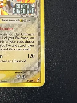 Pokemon TCG Charizard EX Crystal Guardians Holo Rare Card 4/100 - Image 2