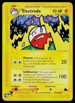 Pokemon Card - Electrode Skyridge 36/144 Uncommon - Image 1
