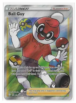 Ball Guy - 065/072 - Pokemon Shining Fates Sword & Shield Full Art Rare Card NM - Image 1