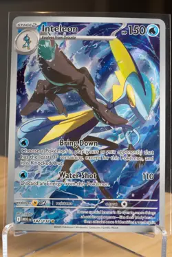 Inteleon 142/132 Mega Evolution Illustration Rare Holo Pokemon Card NM - Image 1