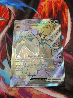 Pokemon Arven's Mabosstiff ex 218/182 Destined Rivals Ultra Rare Holo Card - Image 1