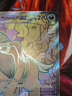 Pokemon Arven's Mabosstiff ex 218/182 Destined Rivals Ultra Rare Holo Card - Image 3