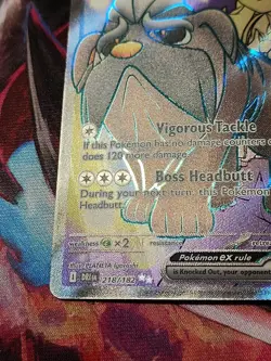Pokemon Arven's Mabosstiff ex 218/182 Destined Rivals Ultra Rare Holo Card - Image 5