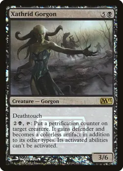 1x Xathrid Gorgon Foil Promo NM x1 Mtg Magic the Gathering Changie - Image 1