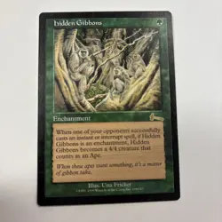 Hidden Gibbons MP Urza's Legacy MTG 104 / 143 English Regular Enchantment Ape - Image 1