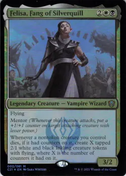 MTG Felisa, Fang of Silverquil (2) | LP Foil | Commander 2021 {C21} - Image 2