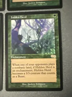 Hidden Herd X4 Urza’s Saga Ex Condition See Pics Front/back - Image 3