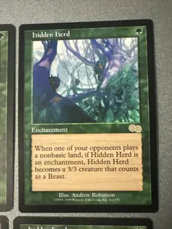 Hidden Herd X4 Urza’s Saga Ex Condition See Pics Front/back - Image 4