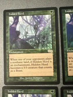 Hidden Herd X4 Urza’s Saga Ex Condition See Pics Front/back - Image 5